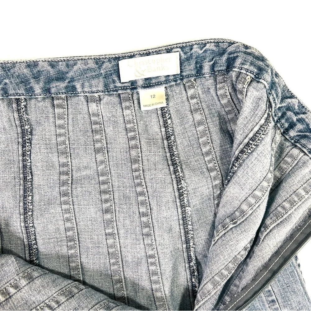 Christopher & Banks Jean Skirt A-Line 2000s 12 - Picture 4 of 8